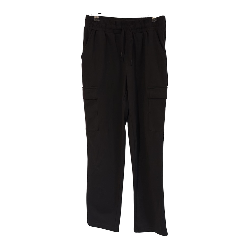 Mondetta Women Black Performance Luxury Cargo Pants Small Drawstring Athletic